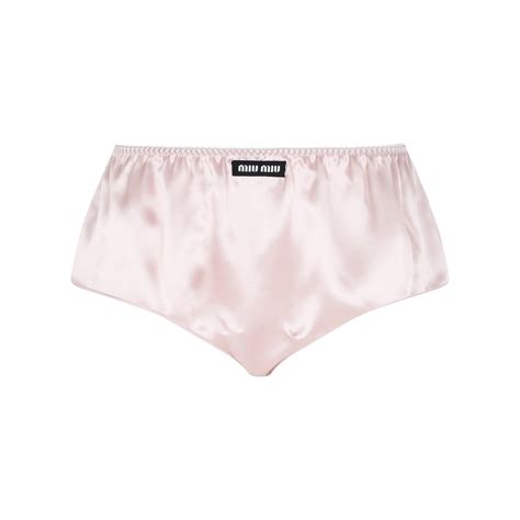 miu miu satin underwear|are miu underwear visible.